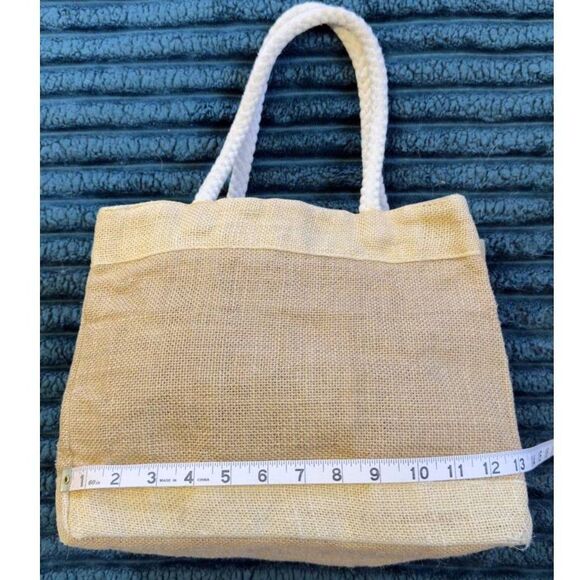 Vintage Trader Joe’s Jute Rope Handle Tote Bag Rare - Picture 9 of 10